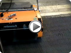 Rotowash Travelator Cleaning